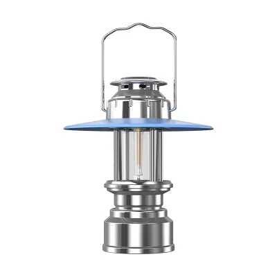Camping Tent Vintage LED Lantern Portable Handheld Emergency Charging Lamp Stylish Atmosphere Lighting for Outdoor