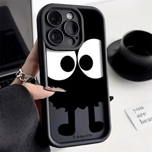 💗Internet celebrity trend+In stock+COD Black Briquettes Case For iPhone 16 PRO MAX iPhone 15 PRO MAX iPhone 13 PRO MAX Cover iPhone 6-6S iPhone 13 PRO iPhone X-XS iPhone 11 iPhone 12 PRO