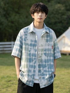 ZUOFEILI | Cool Short Sleeve Check Shirt