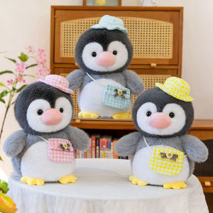 Đồ Chơi Gấu Penguin Dễ Thương Có Mũ Quà Tặng Sinh Nhật Đồ Chơi Vải PP Cotton Đồ Chơi Gấu Penguin Đi Kèm Mũ Đồ Chơi Cho Trẻ Em