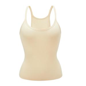 YOUKESHU | Áo ba lỗ dệt kim dây mỏng gợi cảm dành cho nữ Áo lót ngắn bên trong Áo khoác mùa thu màu trơn cổ tròn tay thường