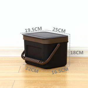 Modern Wall-Mounted Trash Can Kitchen Creative Large Size Hanging Bathroom Plastic Cover Storage Bucket Home Essential Tool