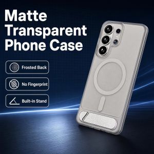 For Magsafe Magnetic Fold Stand Case For Samsung S26 S25 S24 Ultra Plus S26+ Military Shockproof Bracket Wireless Charge Cover