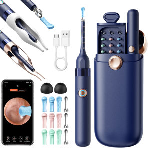 Ear Wax Removal Tool Camera Waterproof Ear Cleaner with Camera Visual Ear Pick Tweezers Wax Remover Ear Cleaning Kit for Family