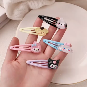 AIDA Girls Hair Clips Japanese Cartoon Hairpin Lovely Fringe Clips Kids Summer Transparent Hair Accessories可爱透明bb夹