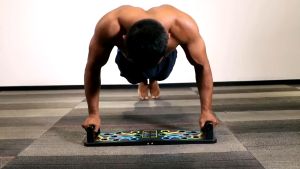 Fitness 20 Holes Stand Thicken Fitness Muscle Push-up Bracket Board Portable for Home Fitness Training Practical SPORT Multifunction Foldable Building Home Gym Equipment Sports & Outdoors Exercise & Fitness Equipment Strength Training Equipment Pull