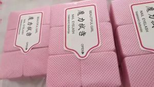 MS.W Nail Polish Remover Wipes Nail Cleaning Pads 300PCS/Pack Lint-free Nail Polish Remover Napkin Manicure Cleaning