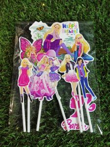 Topper Cake Barbie Hiasan Kue Happy Birthday