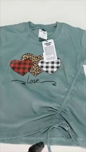 Baju kaos serut tali crop top anak perempuan usia 1 sampai 9 tahun