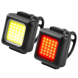 MOJOYCE COB LED Bicycle Headlight Taillights Type-C USB Rechargeable 150mAh Bicycle Front Rear Lights Waterproof Cycling Accessories