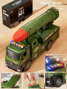 BABYSHOME | Deformed Missile Toy Car Alloy Sliding Boy