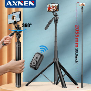 AXNEN | C05 New 360° Selfie Stick Tripod for Smartphone Camera Tripods Stand with Bluetooth Shutter Wireless brackets with Phone Holder