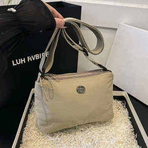 Ultra-Light Waterproof Three-Layer Single Shoulder Crossbody Bag Womens Fashionable Puff Cotton Bag Korean Style Small Backpack