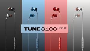 JBL T305C headphones USB-C Wired Hi-Res Earphones Pure Bass Sound with In-Line Mic for Music/Gaming/Calls Tangle-Free Cable Smartphone/Tablet/Laptop Compatible