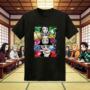 Bandai | Childrens Demon Slayer Anime Cartoon T-Shirt Fun Kidss Clothing Boys Girls Summer Fashion T-Shirt Mens Shirts Woman t-shirts