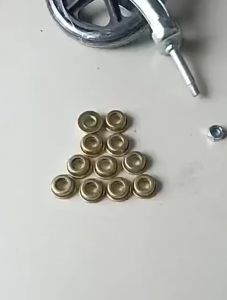 5Pcs/Set Wheelchair Front Fork Bearing Carbon Steel Wheelchair Bowl Bearings 12.7*27*31mm