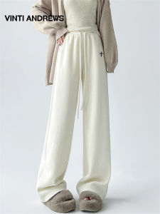 High-quality Loose Lazy Straight Comfortable Fleece Wide Leg Pants