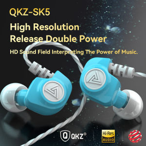 Original QKZ SK5 Wired Earphones In-ear 3.5mm AUX With MIC Noise Reduction HD Call HIFI For Game Music Sports Fashion Design