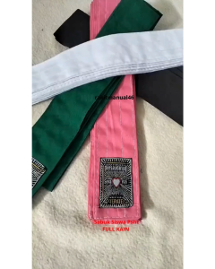 Sabuk Sabuk Psht Sabuk Siswa Psht Sabuk Kenaikan Tingkat Psht Sabuk Psht Polos Jambon Hijau Putih Full Kain
