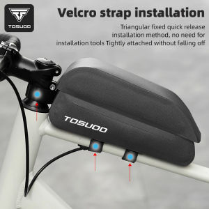TOSUOD Bicycle Top Tube Bag Waterproof Magnetic Bag Front Frame 1.5L Portable MTB Road Bike Cycling Accessories