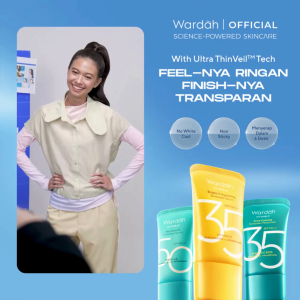 NEW FORMULA & PACKAGING! TWINPACK Wardah UV Shield Acne Calming Moisturizer SPF 35 PA+++ Bright-C Hydrating Serum SPF 35 PA+++ Airy Smooth Serum SPF 50 PA++++ 25ml - Sunscreen Wajah 0% Alkohol Ringan Transparant - Skincare