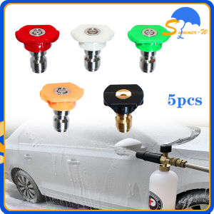 5pcs Nozzle Spray Tinggi 1/4\" Quick Release Spray Nozzle Quick Connect Jet Spray Car Pressure Washer Accessory