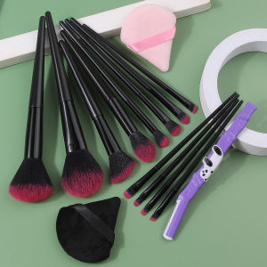 12/15/17Pc Soft Makeup Brushes Set for Beginners  Loose Powder Blush Eyeshadow Brushes Dual-use Wet & Dry Makeup Sponge Triangle