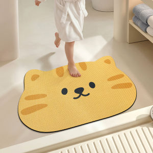 Water Absorbent Cartoon Koala Design Diatomaceous Earth Bathroom Mat