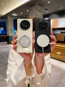 Ultra-Thin Magnetic Wireless Charging Stand for VIVO X Fold3 Phone Case Protective Cover Foldable Screen Anti-Fall Shell