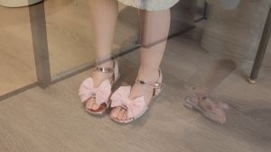 Sepatu Sandal Slip Low Heel Anak Perempuan Import Murah (ZH-SS199)