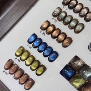 MIANEL 10 มล. ซีรีส์ใหม่ฤดูหนาว สไตล์ยุคกลาง เจลกลิตเตอร์สีเข้ม หลายเฉดสี กาแฟ ชา แคทอาย ยาทาเล็บเจล สำหรับร้านทำเล็บ