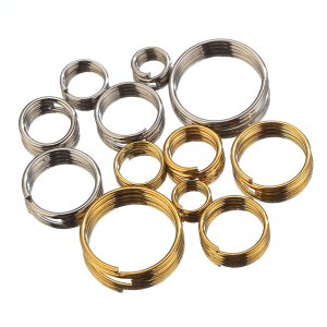 100pcs Key Holder Open Jump Rings Split Rings Double Loops Circle 4-10mm Keychain Ring Connectors for Jewelry Making Wholesale