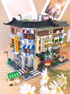 LOZ IDEAS Mini Block Hong Kong Street Series Chinese Ancient Architecture China Trend Decoration Building Brick Toy 香港街景