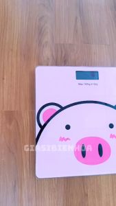 Cân Sức Khỏe Tích Hợp Đo Nhiệt Độ Hình Heo 180kg