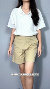 Quần Short Nữ Kaki trơn bigsize Cạp Cao Lưng Thun Co Giãn 4 Chiều Chất Vải Dày Dặn Tôn Dáng Women