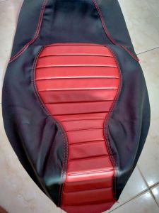 kulit jok cafferacer scoopy hitam merah