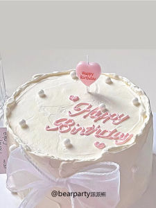 Cute Bear Birthday Cake Candle Baby One Year Old Party Creative Cartoon Decoration Smokeless Birthday Celebration Supplies