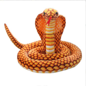 Cute Imitation Cobra Snake Stuffed Toy Children Plush Toy