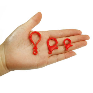 10pcs Multi-colors Plastic Snap Lobster Clasp Hooks Connectors DIY Jewelry Making Findings for Necklace&Bracelet Chain Keychain Toys Bags Accessories