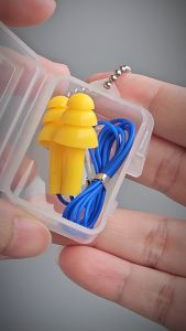 ที่อุดหูลดเสียงซิลิโคนมีสาย EC-2001C (ลูกค้าจะได้รับสินค้า 4 คู่)