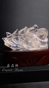 【现货】 💰幽灵狐仙摆件9cm高｜魅力人缘 × 招财旺运 × 灵性守护｜Phantom Quartz “Fox Spirit”