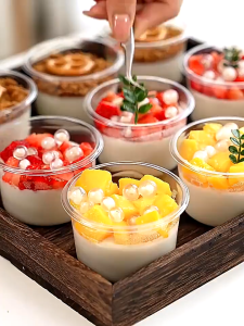 【100】5oz Round Clear Dessert Plastic Container w/ Lid Mousse Mini Cake Ice Cream Disposable Pudding Cup