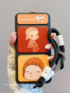 หัวเว่ย เมท 60 โปร เคสโทรศัพท์ความรู้สึกสนุกๆ นารา มิ เด็กผู้หญิง ปูรา70 โปร ฝาพับแบบใหม่ขาตั้ง Mate70/40/50 pro สายคล้องคอแบบเต็มฝาปิดสไตล์ผู้หญิง