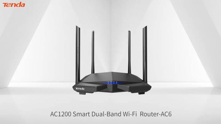 Wlan Router V5 Tenda AC6 v5 Fast Ethernet Dual Band Wifi Routers Wall Penetrating Wifi ...