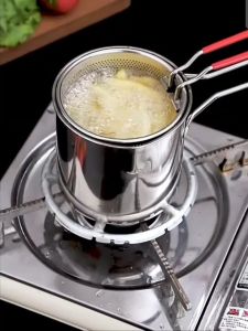 THL 304 Mini stainless steel frying net frying basket spicy hot pot filter net cooking noodles kitchen colander spoon mesh strainer