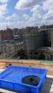 Mini Solar Water Fountain Pool Pond Waterfall Fountain Garden Decoration Outdoor Bird Bath Solar Powered Fountain Floating Water