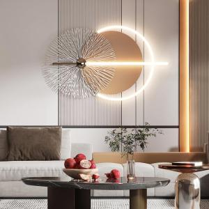 Modern Luxury Metal Wall Decor With Light