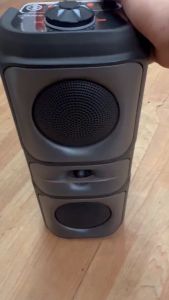 BK4263 HiFi Karaoke RGB Light Wireless Stereo Portable DISCO Light Double Bass Bluetooth Speaker FM Function With Wired Microphone