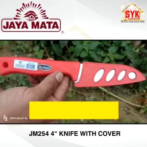 SYK Jaya Mata JM254 4Inch 100mm 1Pcs Colour Handle Knife With Cover Kitchen Cover Knife Slicing Knife Pisau Dapur