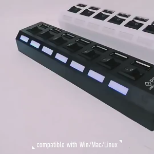 USB HUB 7PORT SAKLAR ON/OFF / HUB USB2.0 EXTENSION 7 PORT ON OFF